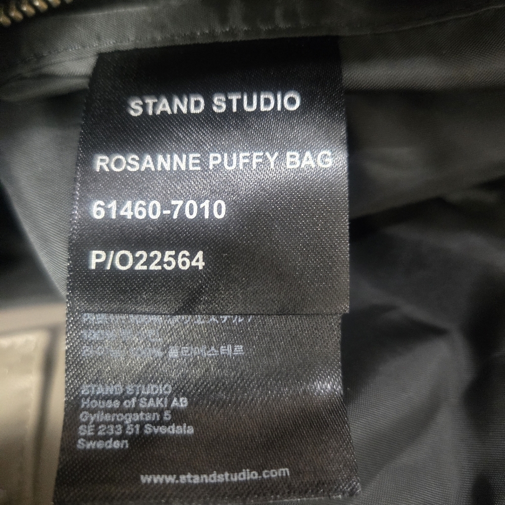 STAND STUDIO Rosanne Leather Puffy Bag Pillow Quilted Crossbody New *read* - Picture 9 of 14